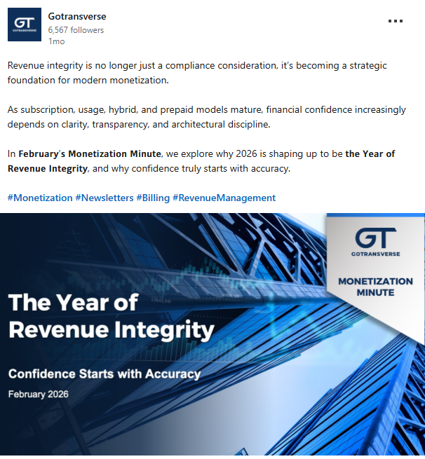 Year of Revenue Integrity