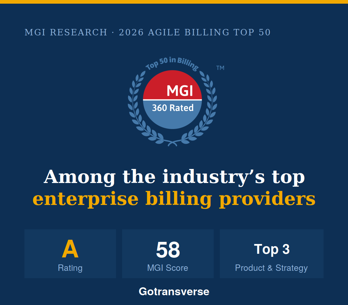 MGI Research Recognizes Gotransverse Among the Industry's Top Enterprise Billing Providers